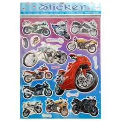 برچسب فانتزی طرح موتور سیکلت &ndash; لوازم تحریر برایتو | خرید اینترنتی لوازم التحریر