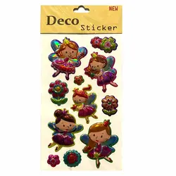 برچسب برجسته هفت رنگ طرح فرشته &ndash; لوازم تحریر برایتو | خرید اینترنتی لوازم التحریر