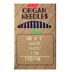 سوزن چرخ خیاطی صنعتی راسته دوز ارگان مدل دی بی DB سایز 18 بسته 10 عددی &ndash; لوازم تحریر برایتو | خرید اینترنتی لوازم التحریر