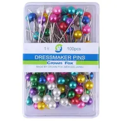 سوزن ته گرد مرواریدی مدل کرون فاکس Crown fox بسته 100 عددی &ndash; لوازم تحریر برایتو | خرید اینترنتی لوازم التحریر