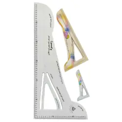 خط کش اشل (گونیا) خیاطی 1/2 مدل گلچین &ndash; لوازم تحریر برایتو | خرید اینترنتی لوازم التحریر