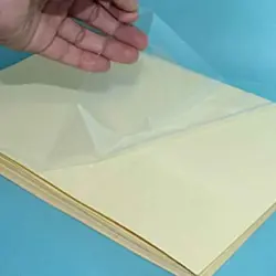 کاغذ پشت چسب دار شفاف (لیبل شیشه ای) سایز A4 بسته 100 برگی &ndash; لوازم تحریر برایتو | خرید اینترنتی لوازم التحریر