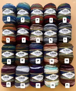 کاموا لیزای باتیک Lizay Batic ترک چند رنگ اسپرت کد 1 بسته 5 عددی &ndash; لوازم تحریر برایتو | خرید اینترنتی لوازم التحریر