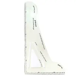 خط کش اشل (گونیا) خیاطی بزرگ مدل گلچین &ndash; لوازم تحریر برایتو | خرید اینترنتی لوازم التحریر