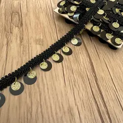 نوار یراق مدل ماری پولک آویز شاین مشکی با طول 1 متر &ndash; لوازم تحریر برایتو | خرید اینترنتی لوازم التحریر