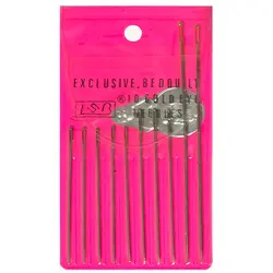 ست سوزن خیاطی دستی ورق صورتی همراه با سوزن نخ کن &ndash; لوازم تحریر برایتو | خرید اینترنتی لوازم التحریر