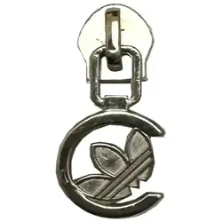 سرزیپ فلزی نمره 5 دندانه پلاستیکی رنگ نقره ای مدل آدیداس Adidas