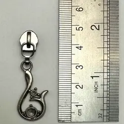 سرزیپ فلزی نمره 5 دندانه پلاستیکی رنگ دودی کد F786