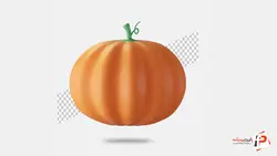 کدو حلوایی سه بعدی لایه باز - مرجع پروژه آماده افترافکت و گرافیک کامپیوتری