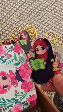 کلید آویز و کیف آویز دخترانه کد6 - محصولات قرآنی فرهنگی آیه