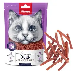 غذای تشویقی گربه ونپی مدل اردک duck وزن 80 گرم wanpy