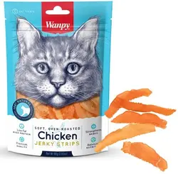 غذای تشویقی گربه ونپی مدل Chicken Jerky Strips وزن 80 گرم wanpy