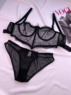 ست شورت و سوتین بلند تور و دانتل فنردار TRT تیریتی کد 130 | هانسو