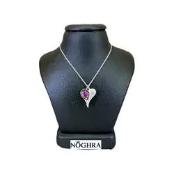 گردنبند نقره سواروسکی قلب جواهر
