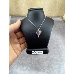 گردنبند نقره سواروسکی قلب جواهر