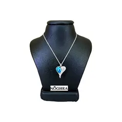 گردنبند نقره سواروسکی قلب جواهر