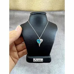 گردنبند نقره سواروسکی قلب جواهر
