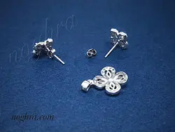 نیم ست نقره برگ