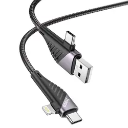مشخصات و خرید کابل شارژر چند کاره هوکو مدل U95|پژواک رایانه
