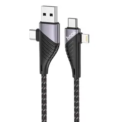 مشخصات و خرید کابل شارژر چند کاره هوکو مدل U95|پژواک رایانه