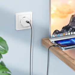 کابل شارژ و دیتا بروفون مدل BX87 و 20 وات تایپ سی به لایتنینگ به طول 1 متر - فروشگاه پژواک رایانه فرداد