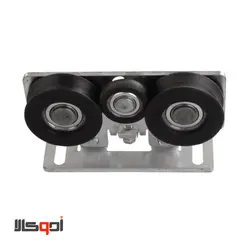 غلتک درب شیشه ای فریم دار طرح لابل مدل 453