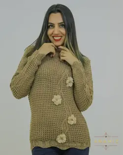 لباس بافتنی زنانه شکوفه درختی کد 1007