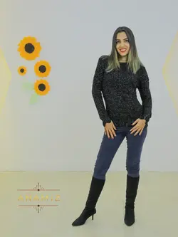 لباس بافتنی زنانه شکوفه درختی کد 1007