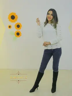 لباس بافتنی زنانه مجلسی دورگردن مروارید کد 1003