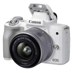 دوربین بدون آینه کانن Canon EOS M50 Mark II kit 15-45mm whiteCanon EOS M50 Mark II kit 15-45mm white