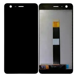 LCD Nokia 2 +Frame +Flat Charge Board +Board Charge Black Org 100% Stock