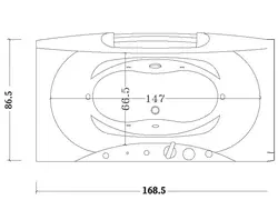 جکوزی آپارتمانی زرین آب مدل پرینس 170