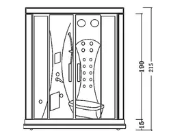 سونا بخار آپارتمانی زرین آب مدل تورینو تیپ 2