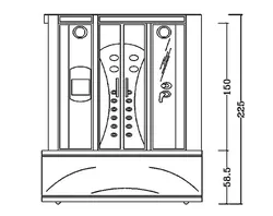 سونا بخار آپارتمانی زرین آب مدل شانگهای تیپ 1
