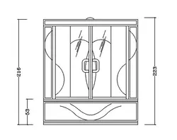 سونا بخار آپارتمانی زرین آب مدل ونیز تیپ 1