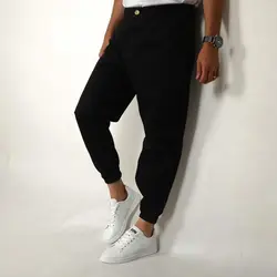 شلوار لی مام استایل ساده مشکی Q2 - فروشگاه اینترنتی عمو