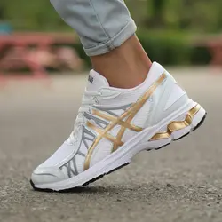 کتونی اسیکس کیانو 20 سفید طلایی Asics Kayano - فروشگاه اینترنتی عمو