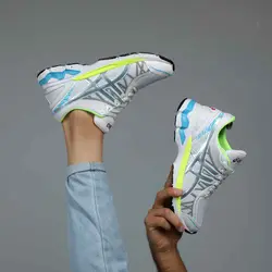 کتونی اسیکس کیانو 20 سفید آبی کد 08 Asics Kayano - فروشگاه اینترنتی عمو