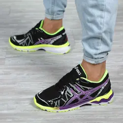 کتونی اسیکس کیانو 20 مشکی فسفری Asics Kayano - فروشگاه اینترنتی عمو