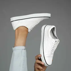 کتونی مردانه ونس Vans سفید تمام - فروشگاه اینترنتی حاج عمو