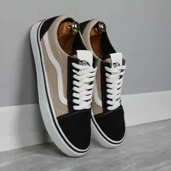 کتونی مردانه ونس کرم مشکی - فروشگاه اینترنتی عمو