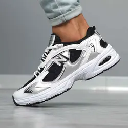 کتونی نیوبالانس 725 سفید مشکی - فروشگاه اینترنتی عمو