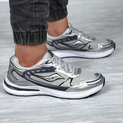 کتونی مردانه ساکانی طوسی آبی Saucony - فروشگاه اینترنتی حاج عمو