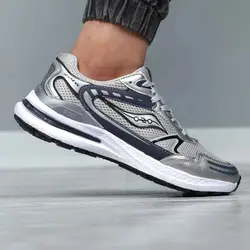 کتونی مردانه ساکانی طوسی آبی Saucony - فروشگاه اینترنتی حاج عمو