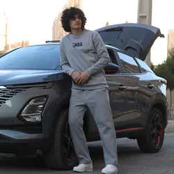 ست دورس و شلوار مردانه طوسی NBA - فروشگاه اینترنتی حاج عمو