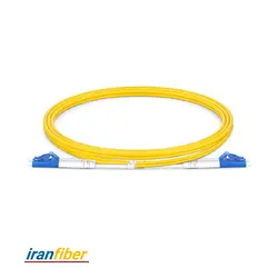 پچکورد فیبر نوری LC-LC/UPC/SM/DX/2mm/1M - ایران فایبر