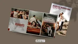 610 آلبوم ژورنال عروسی لایه باز psd