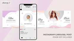 دانلود لایه باز پست اینستاگرام فشن Template For Fashion Sale - لایه باز فتوشاپ