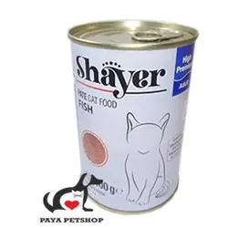 کنسرو ماهی گربه برند شاير 400گرمی - پایا پت شاپ