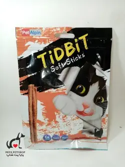 تشویقی مدادی گربه تیدبیت طعم مرغ و سیب- خرید تشویقی گربه شکل مدادی در پایا پت شاپ